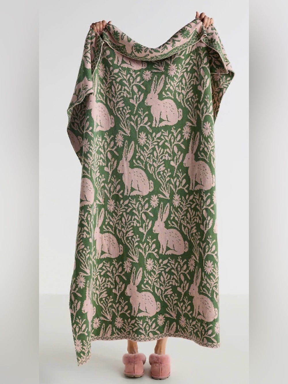 Anthropologie Cotton Sweater
Knit Bunny Throw Blanket